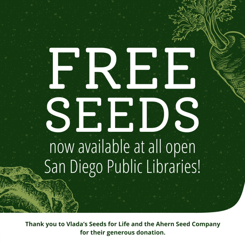 San Carlos Friends of the Library » FREE SEEDS SDPL